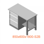 Верстак в мастерскую однотумбовый Верстак в мастерскую однотумбовый